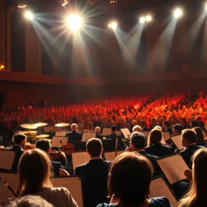 Orchestra performing Brahms Requiem