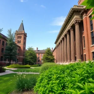 View of Brown University showcasing campus architecture
