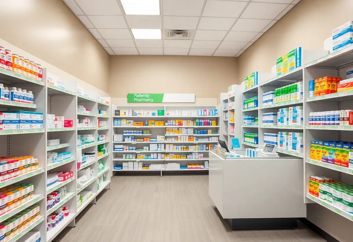 Interior of Care New England pharmacy with accessible features
