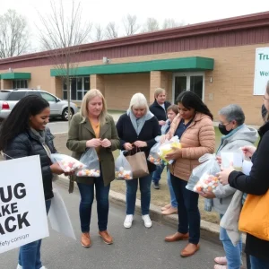 Residents participating in Providence's Drug Take-Back Day