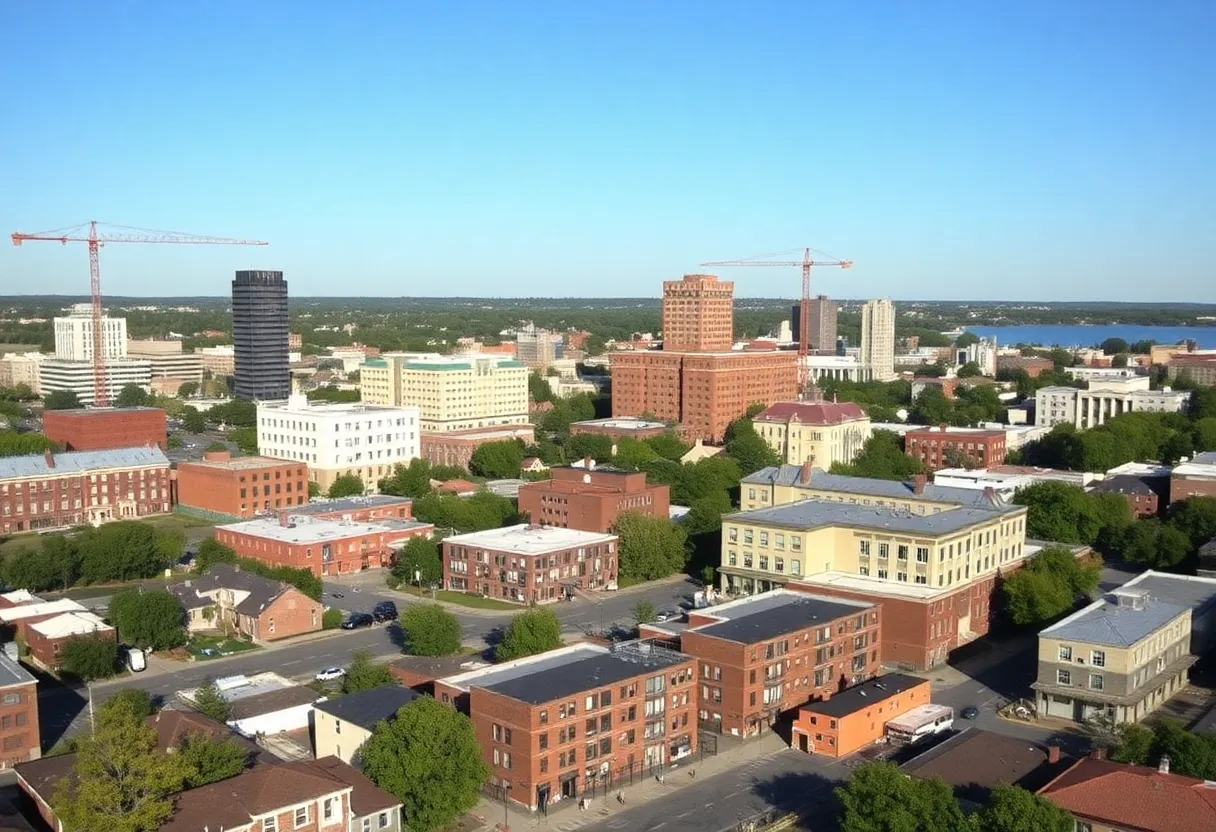 A visual representation of Rhode Island's investment in education and housing.