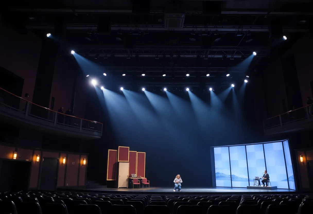 Theater stage at Trinity Repertory Company