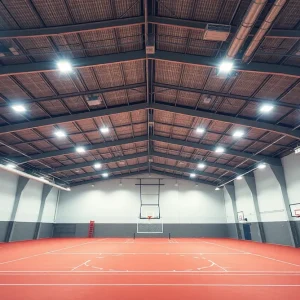Wide World of Indoor Sports with enhanced lighting and HVAC systems