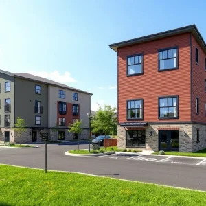 Conceptual design of affordable housing development in Pawtucket