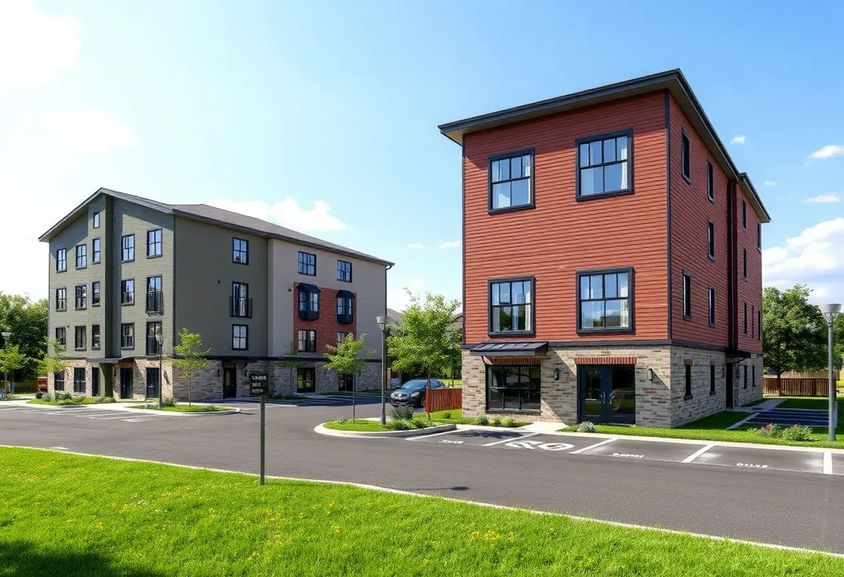 Conceptual design of affordable housing development in Pawtucket