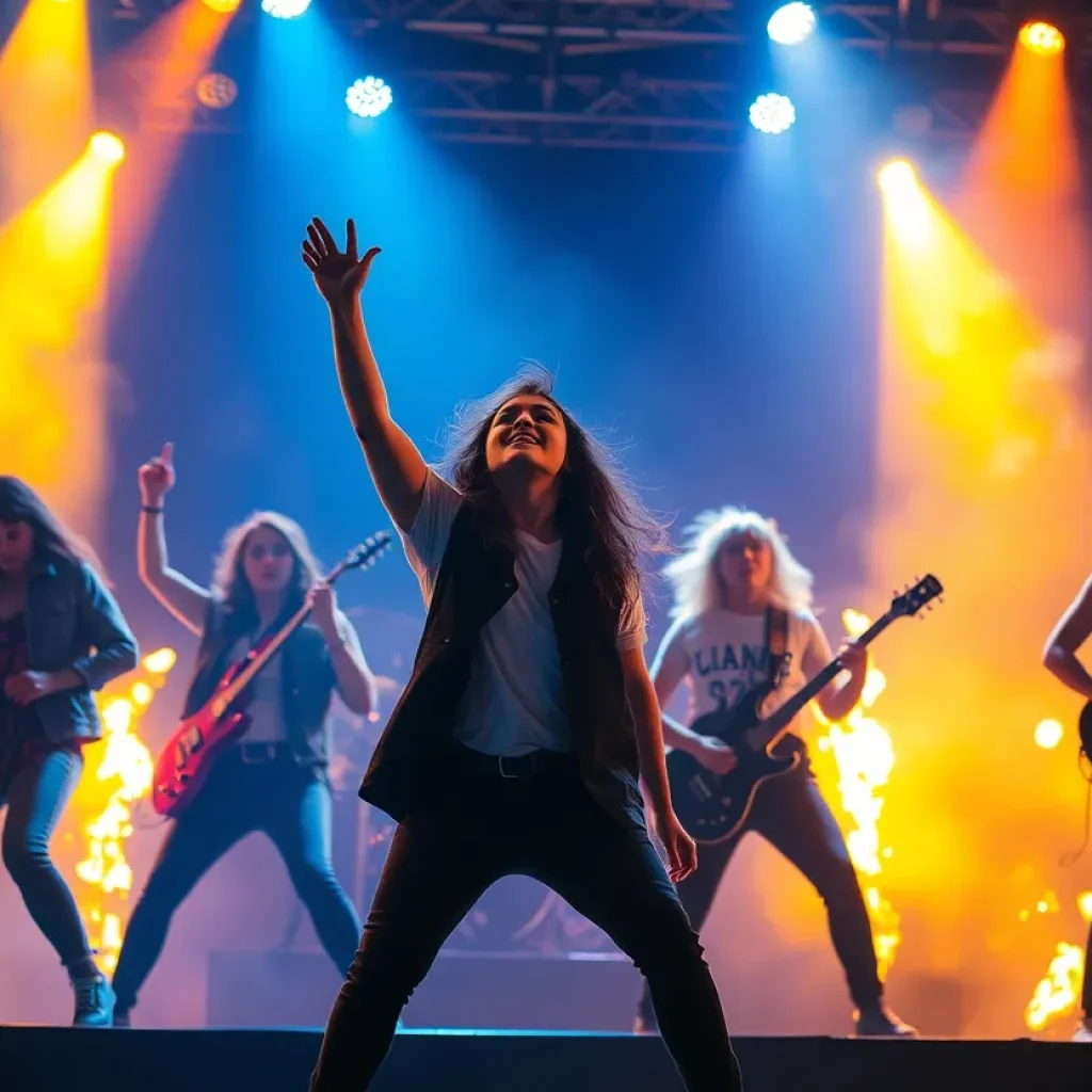 Scene from the American Idiot rock opera