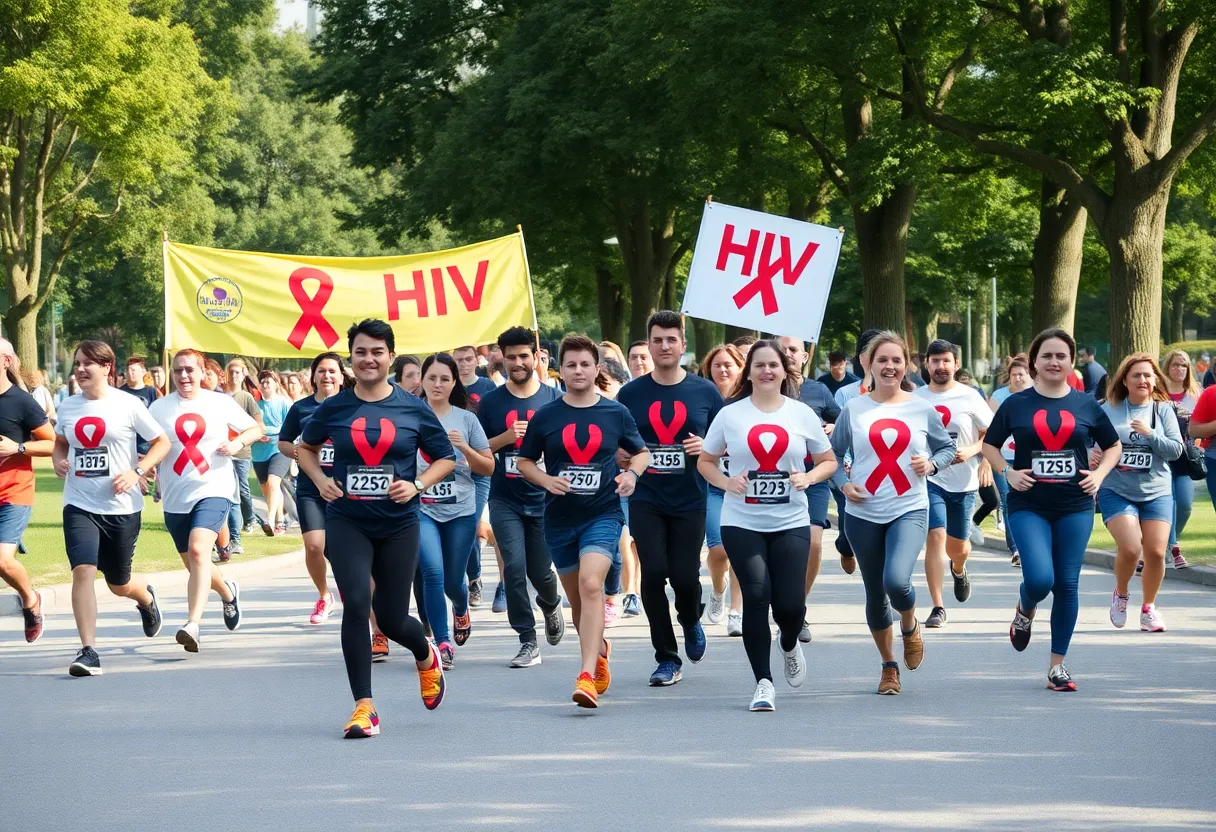 Participants at the APRI Run/Walk for Life gathering