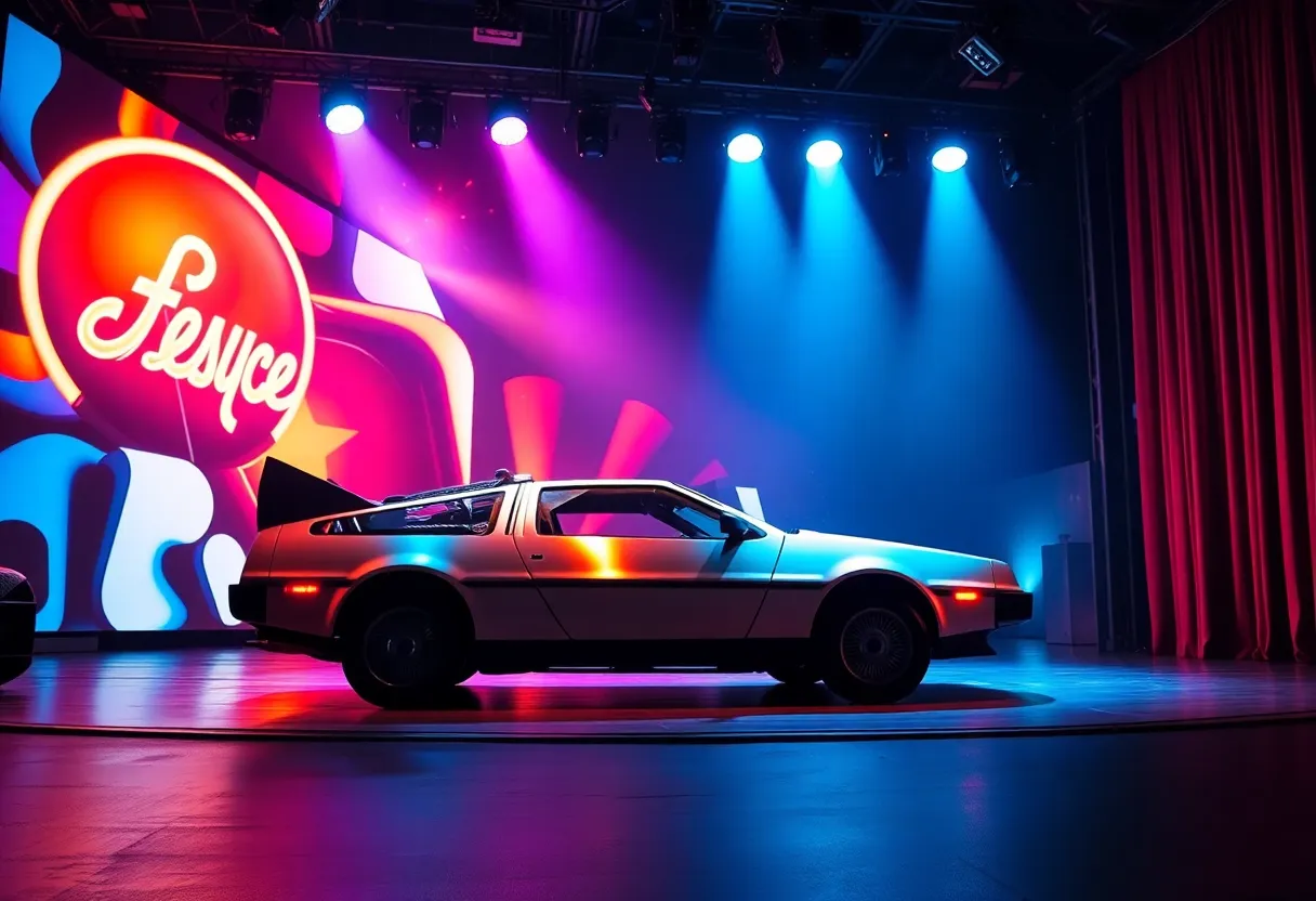 Scene from Back to the Future Musical on stage