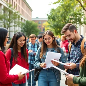 Students and faculty collaborating at Brown University