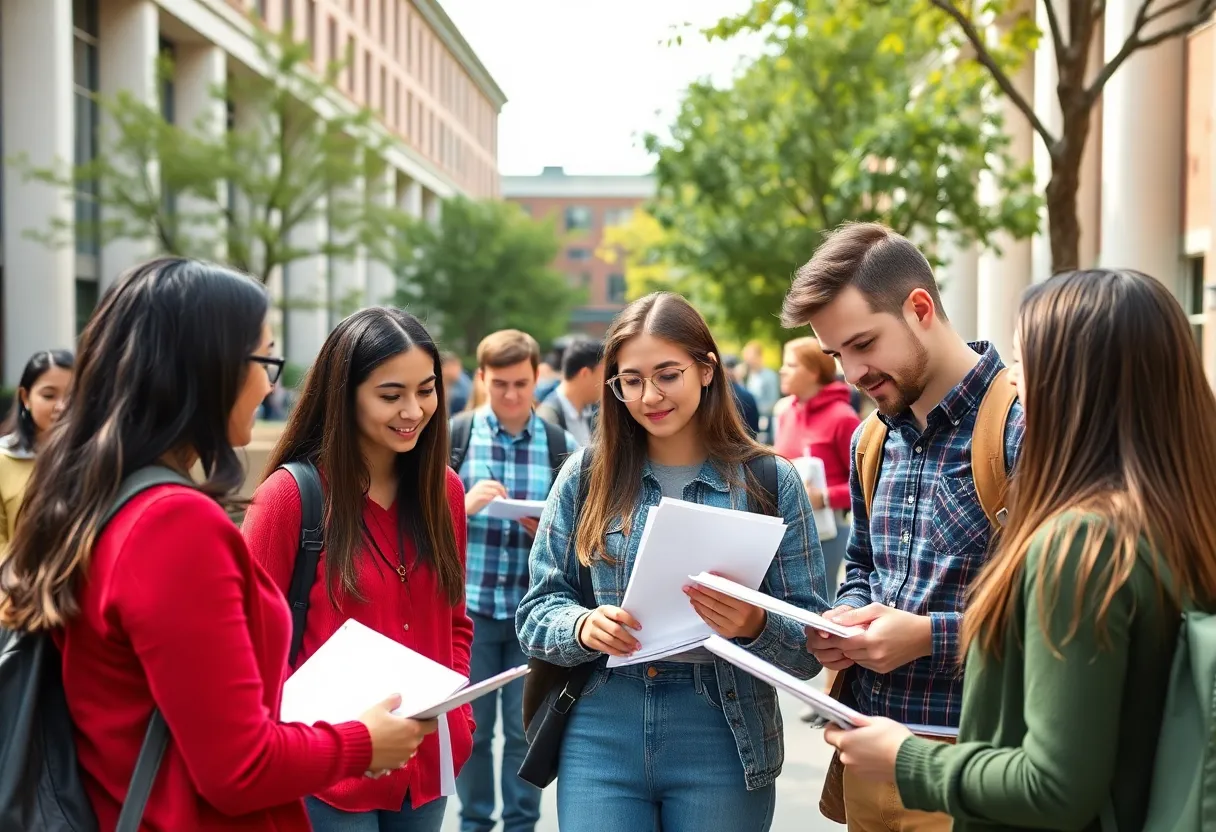 Students and faculty collaborating at Brown University