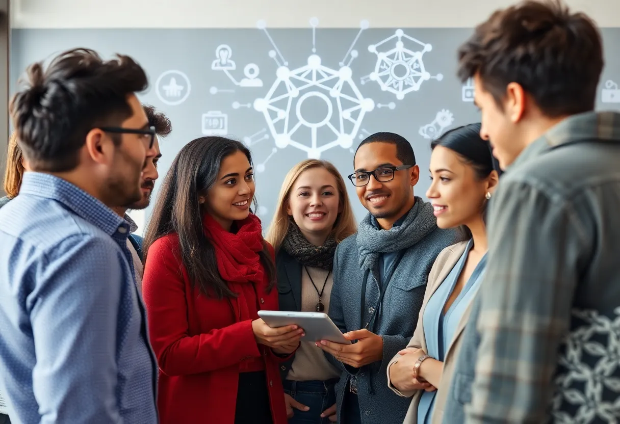 Residents discussing artificial intelligence concepts