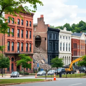 Demolition of historic buildings in Cranston, R.I.