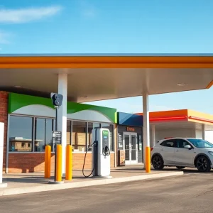 Exterior view of a Cumberland Farms convenience store