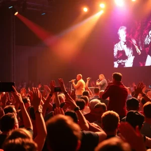Audience enjoying Earth Wind Fire concert at Providence Performing Arts Center in December 2025.