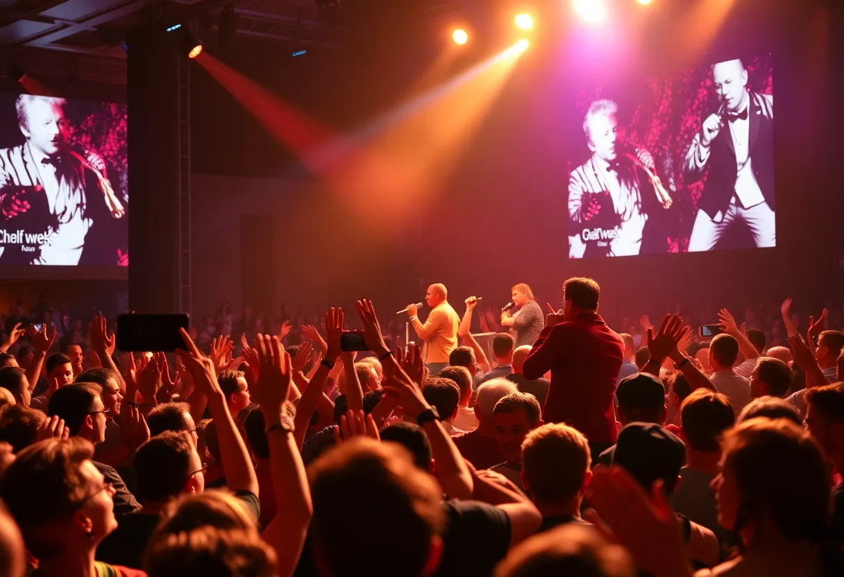 Audience enjoying Earth Wind Fire concert at Providence Performing Arts Center in December 2025.