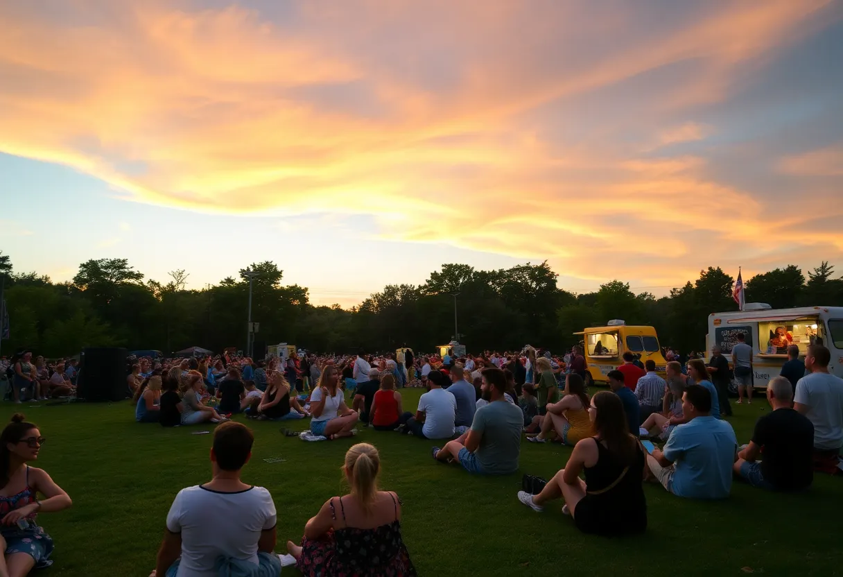 Audience enjoying the FirstWorks Summer Beats Concerts at Roger Williams Park