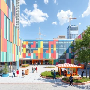 Concept design of Hasbro toy company headquarters