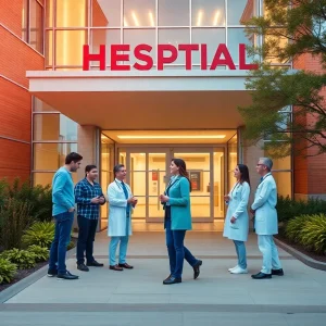 Hospital for Special Care exterior with healthcare professionals