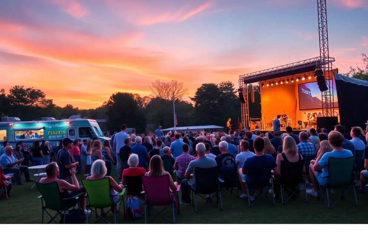 Audience enjoying the Khumariyaan concert at Roger Williams Park