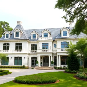 Exterior view of a luxurious mini-estate for sale in Providence