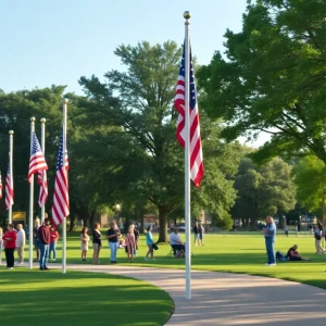 Community members gathered at Veterans Park for Memorial Day ceremony