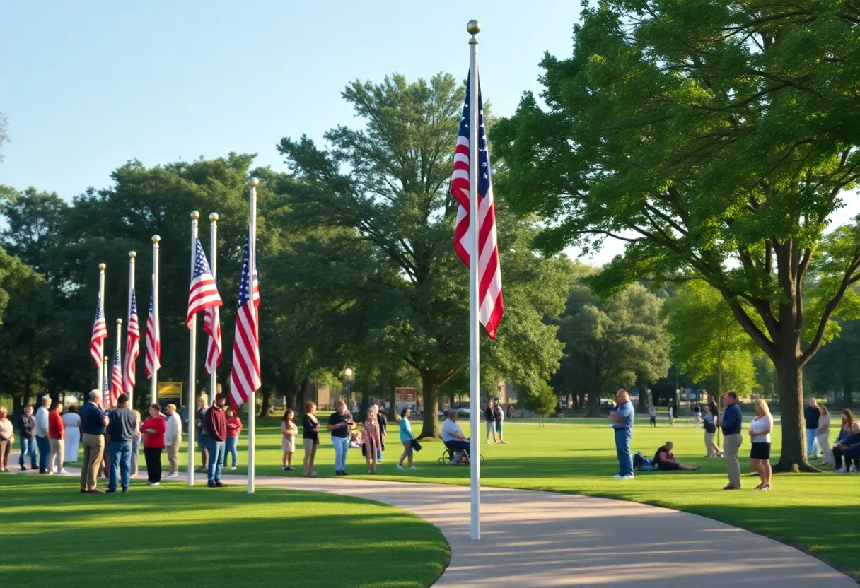 Community members gathered at Veterans Park for Memorial Day ceremony