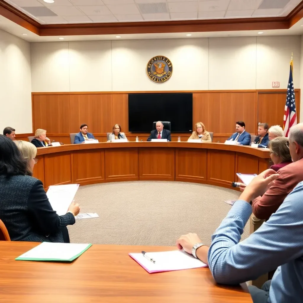 City council members engaging in discussion about education in Providence.