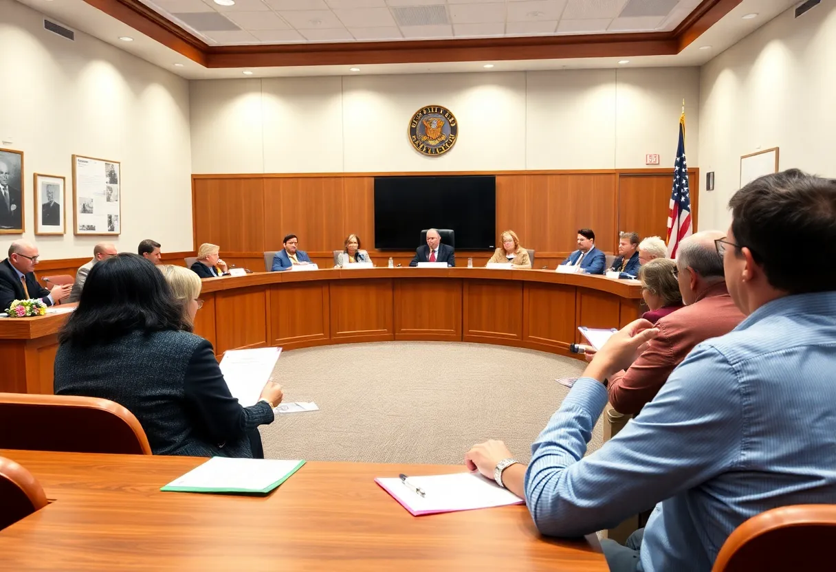 City council members engaging in discussion about education in Providence.