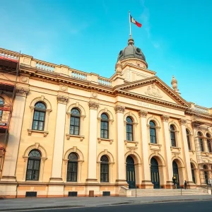 Providence City Hall undergoing restoration work