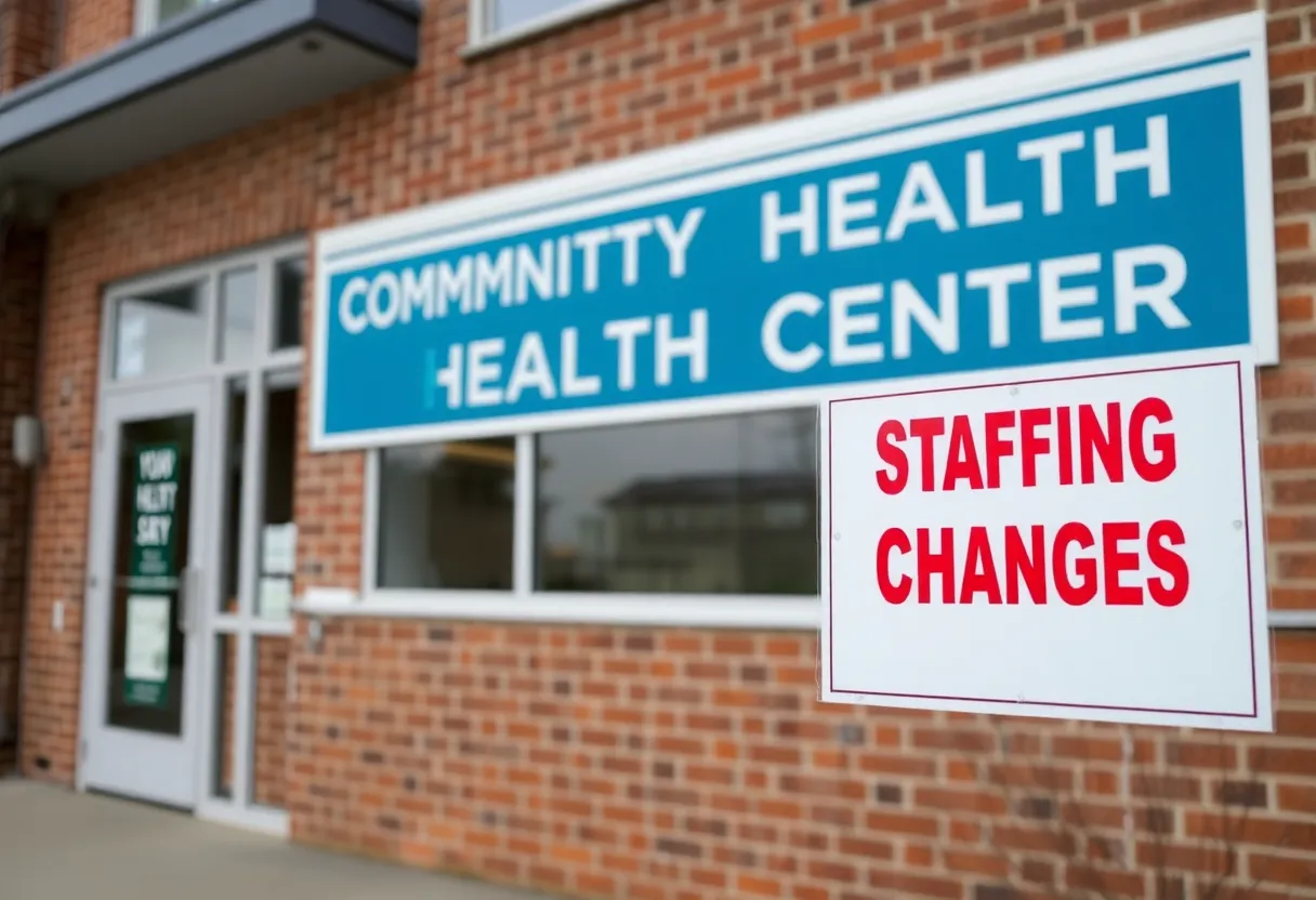 Closed sign outside a healthcare center in Providence