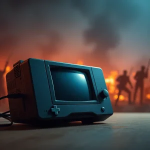 A generic video game console illustrating the dispute context