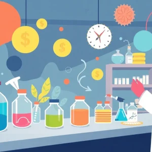 A conceptual image representing public health funding cuts in research.
