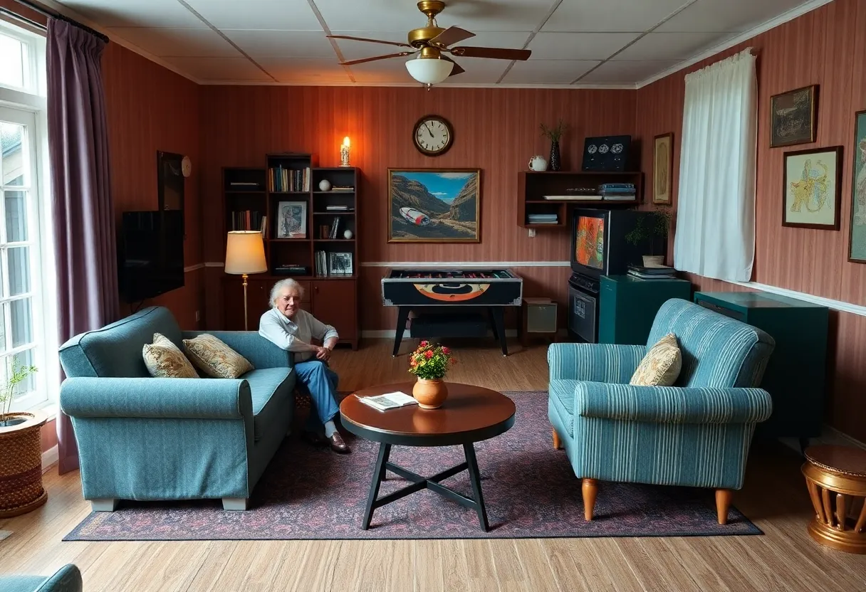Nostalgic reminiscence therapy room designed to support dementia patients