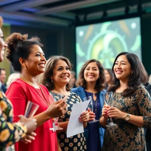 Celebration of women's leadership at the Rhode Island Business Women Awards.