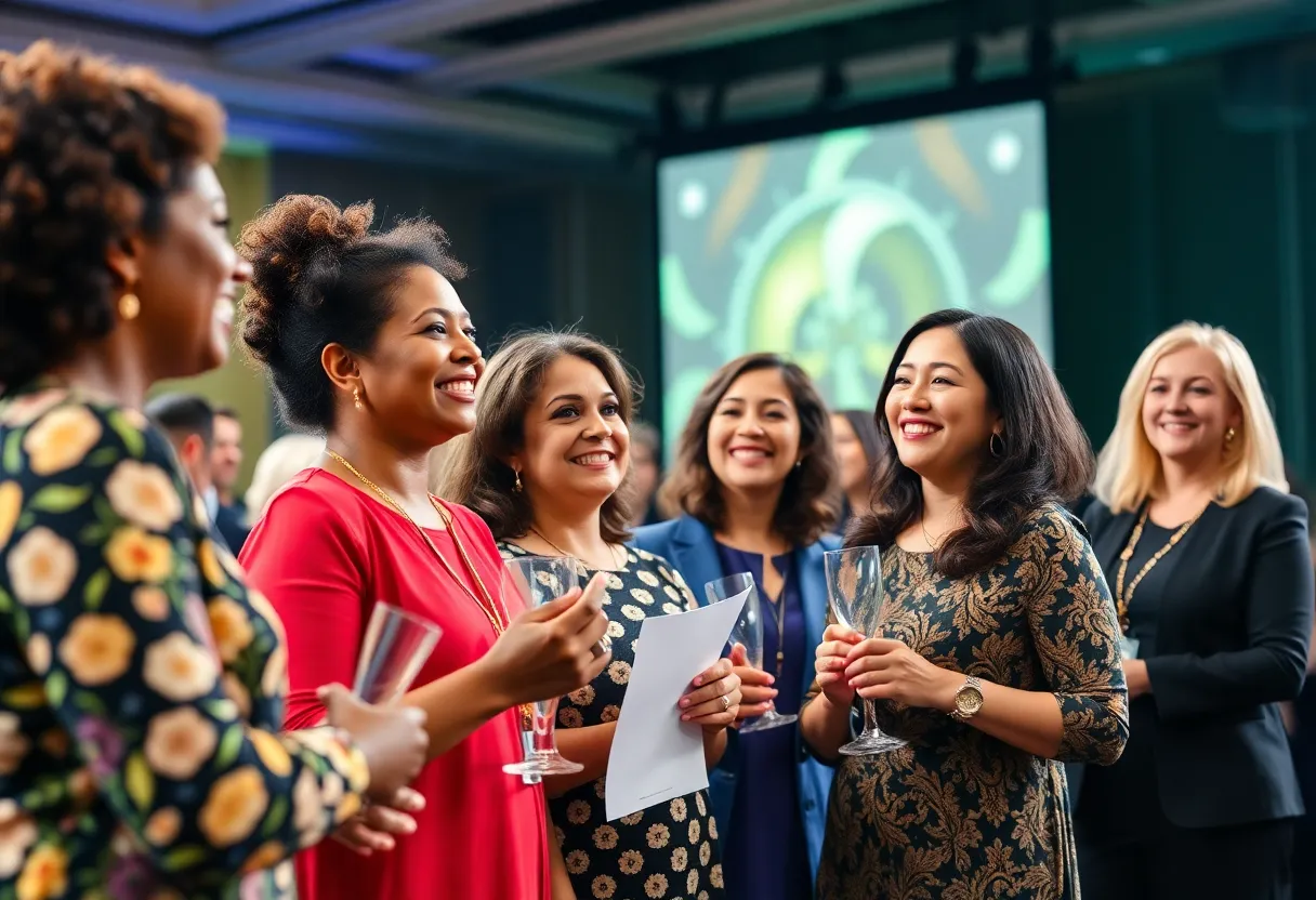 Celebration of women's leadership at the Rhode Island Business Women Awards.