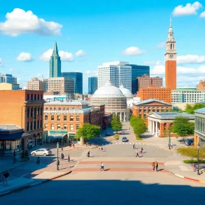 Cityscape of Rhode Island showcasing business diversity and educational institutions