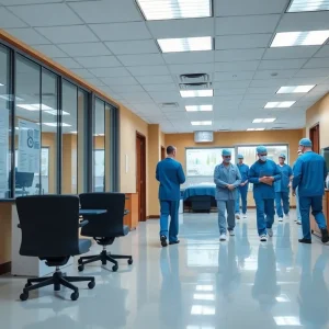 Image depicting a healthcare facility emphasizing executive transparency