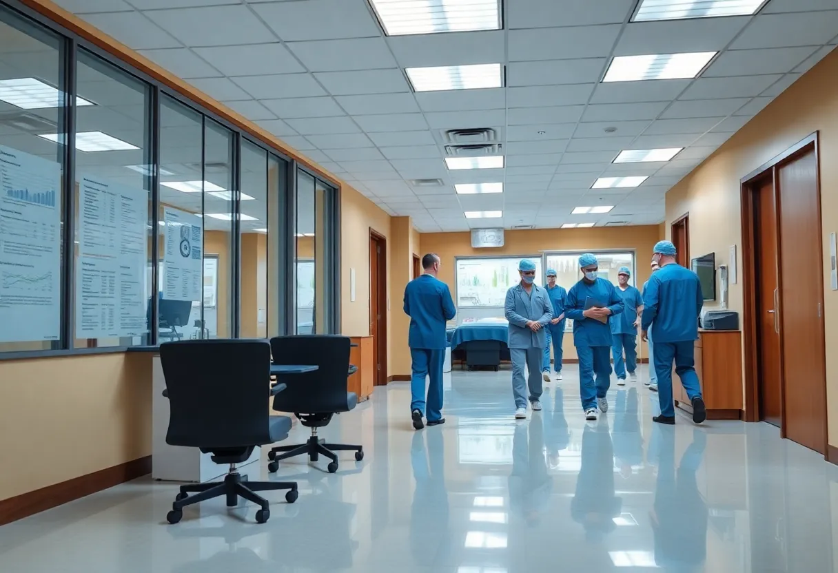 Image depicting a healthcare facility emphasizing executive transparency