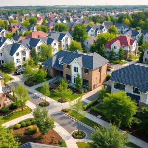Diverse housing options in a Rhode Island neighborhood
