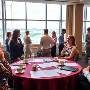 Attendees networking at the Rhode Island Investor Conference