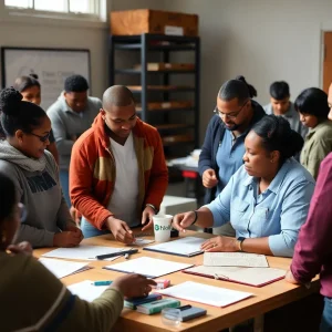 Workshop on workforce development in Rhode Island with diverse participants