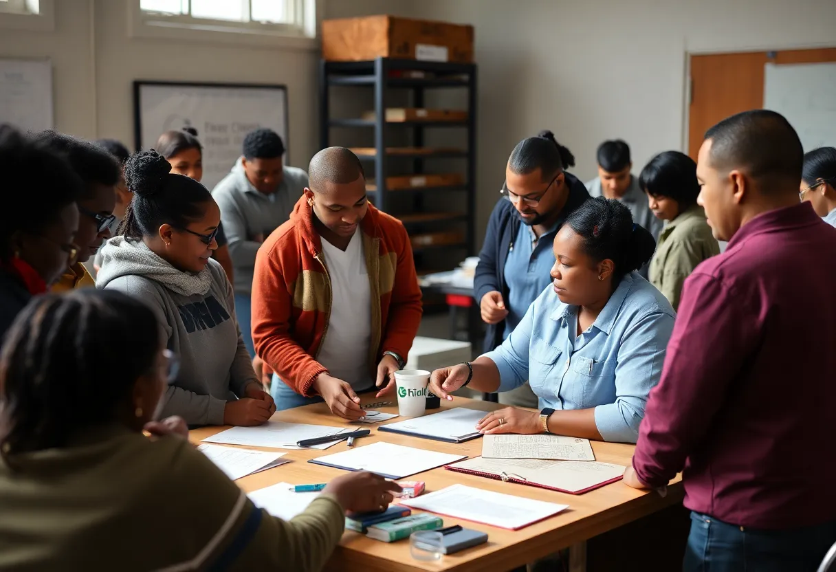 Workshop on workforce development in Rhode Island with diverse participants