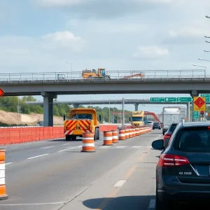 Construction of Route 1 Bridge Replacement with lane closures