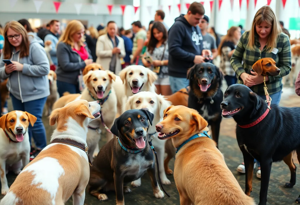 Dogs available for adoption at the Super Adoption Day event in Providence.