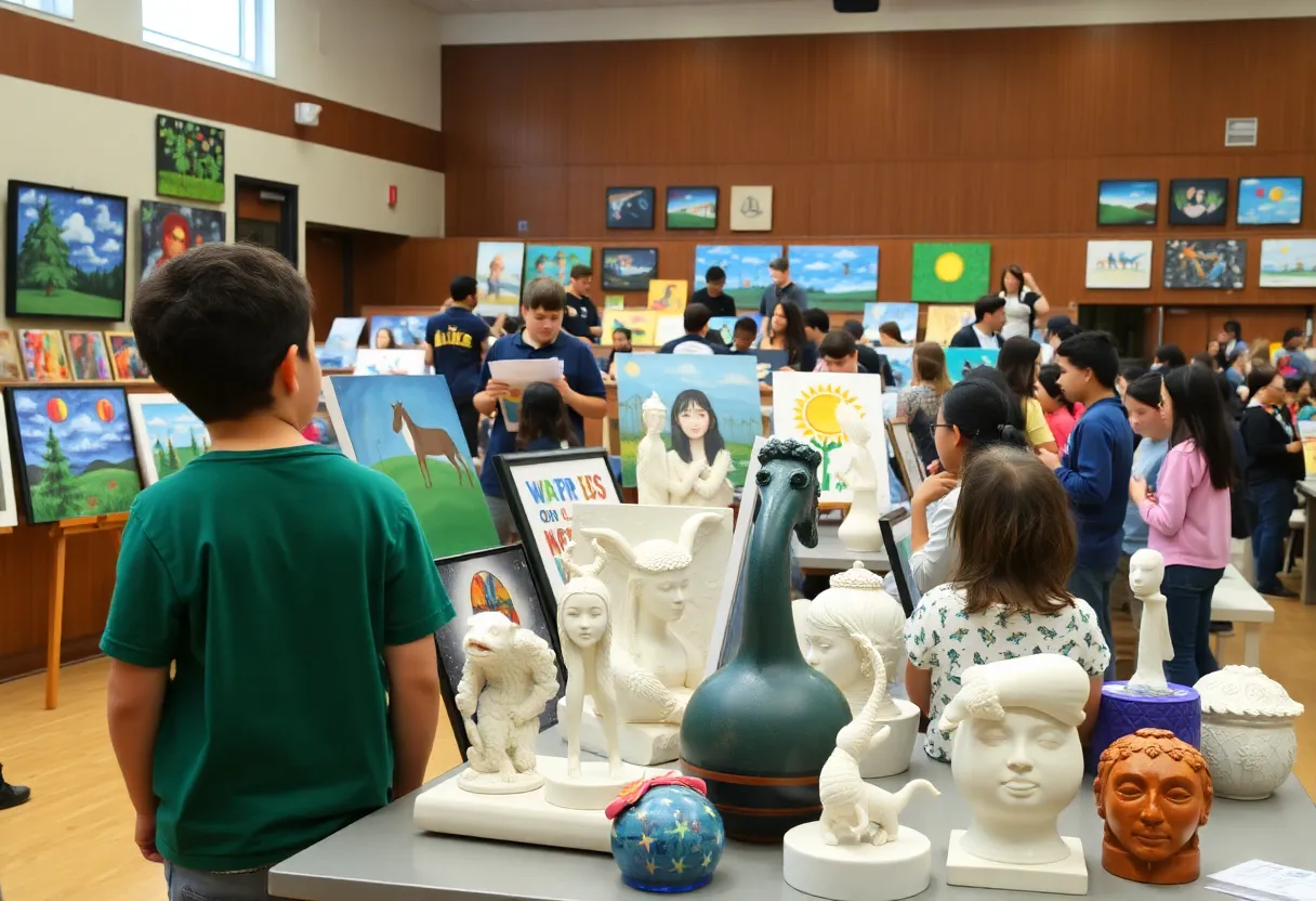 Artwork displayed at the Unified Arts Show