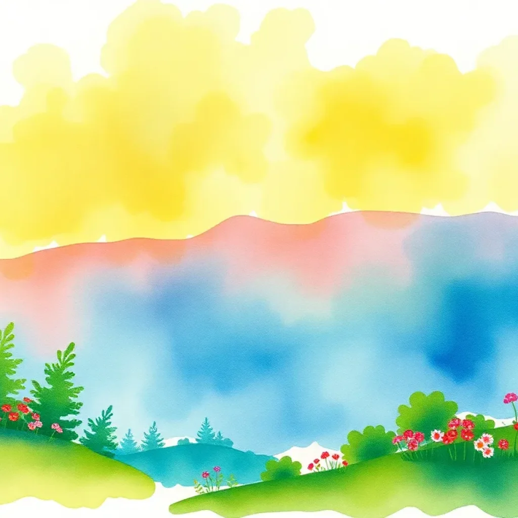 Watercolor artwork inspired by New England landscape