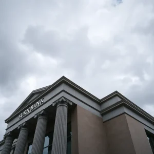 Exterior view of Westpac Bank building