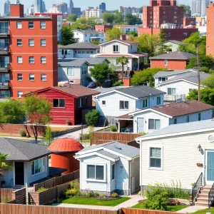 Various affordable housing options in an urban Rhode Island community