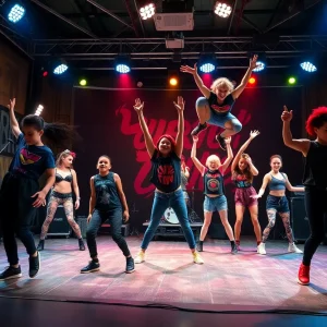Scene from the American Idiot musical revival at the Wilbury Theatre Group