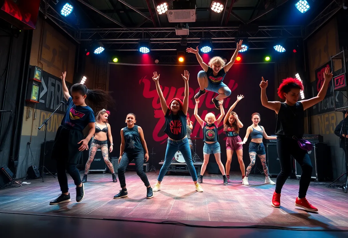 Scene from the American Idiot musical revival at the Wilbury Theatre Group